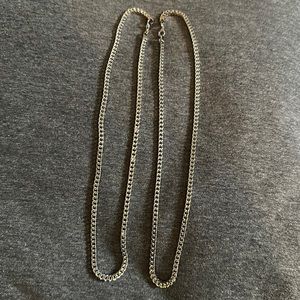 Two White Gold Chains